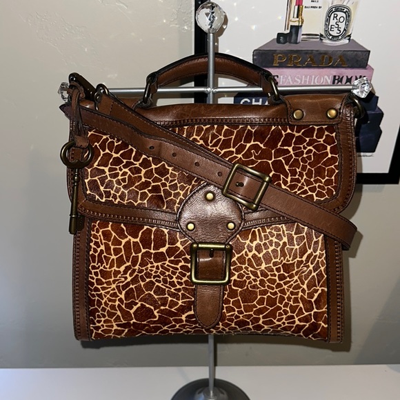 Fossil Bags Fossil Rare Limited Edition Vintage Revival Giraffe Calf Hair Crossbody Bag